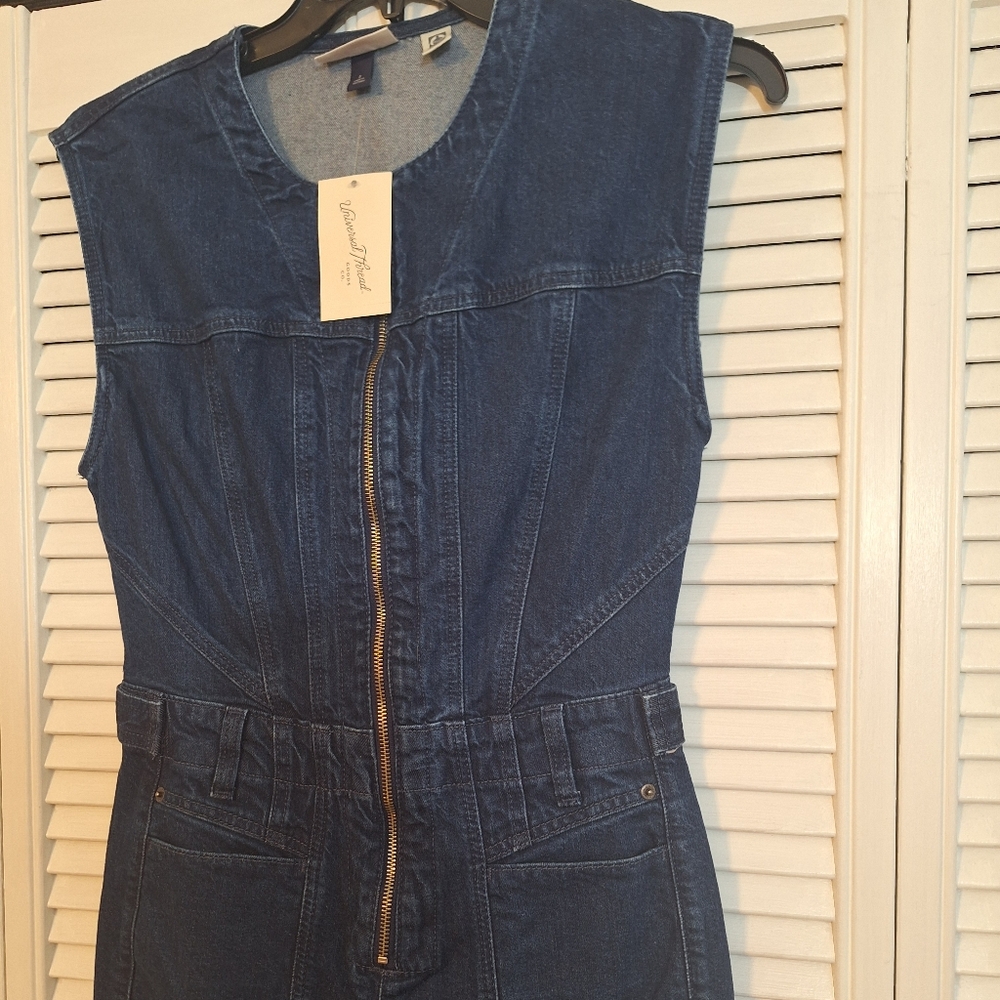 Universal Threads Blue Denim Jumpsuit Sz 2 NWT *V - Picture 6 of 8